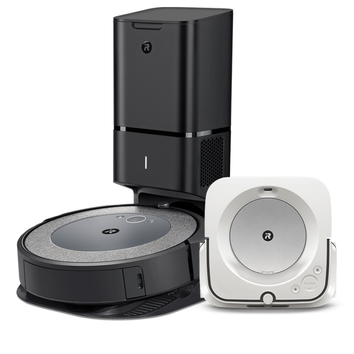 Set aspirator Roomba i3 și mop Braava jet m6